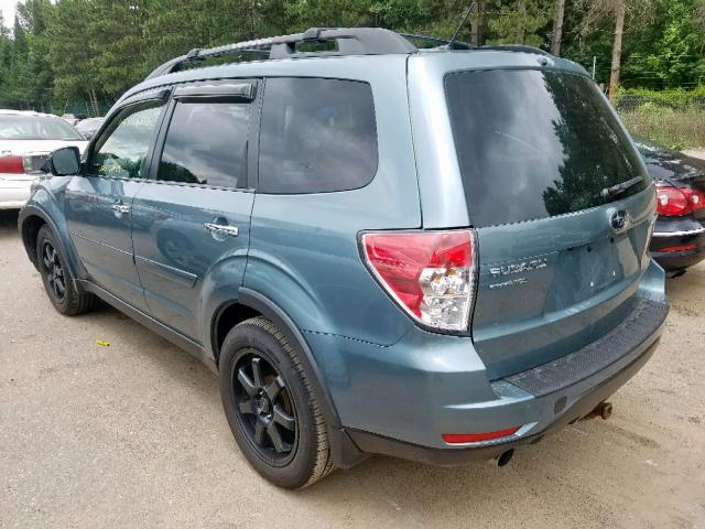 JF2SHBFC1BH756991 - 2011 SUBARU FORESTER L GREEN photo 3