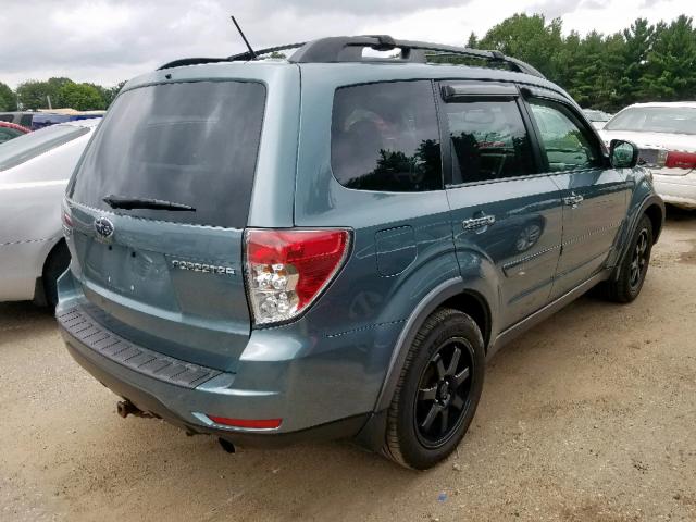 JF2SHBFC1BH756991 - 2011 SUBARU FORESTER L GREEN photo 4