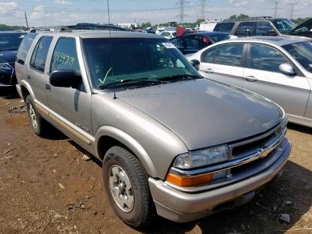 1GNDT13WX2K241562 - 2002 CHEVROLET BLAZER BEIGE photo 1