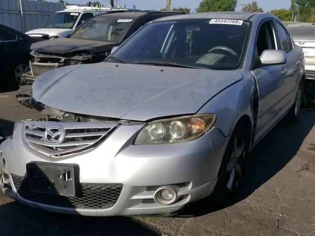 JM1BK124061422877 - 2006 MAZDA 3 S GRAY photo 2