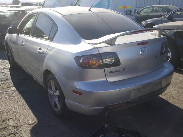 JM1BK124061422877 - 2006 MAZDA 3 S GRAY photo 3