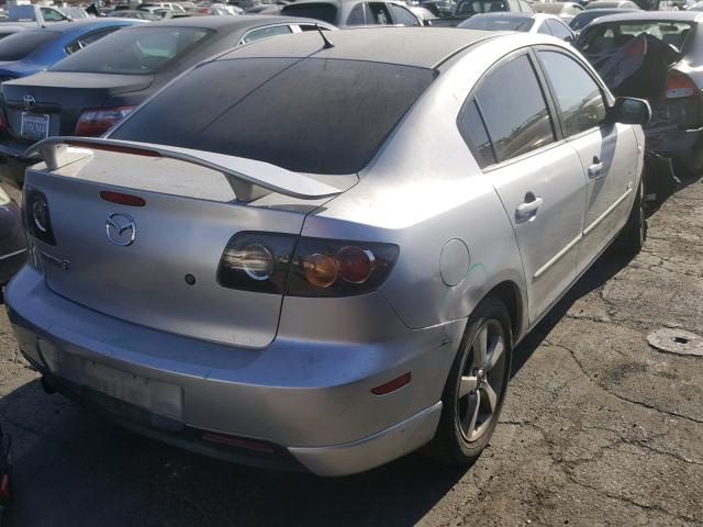 JM1BK124061422877 - 2006 MAZDA 3 S GRAY photo 4