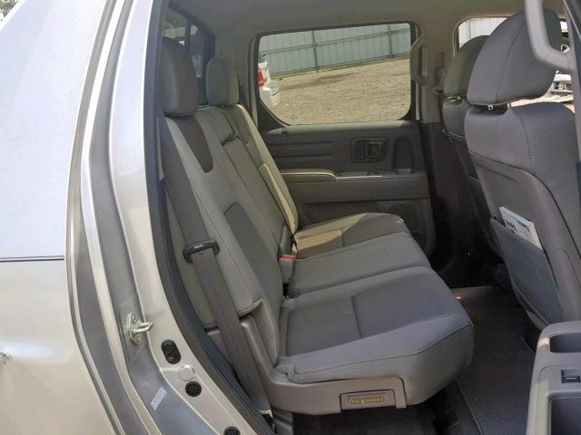 5FPYK1F40CB454761 - 2012 HONDA RIDGELINE SILVER photo 6