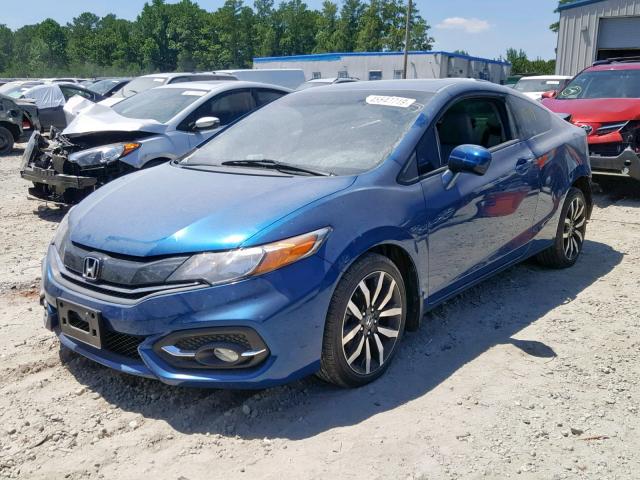 2HGFG3B08FH528458 - 2015 HONDA CIVIC EXL 蓝色 照片 2