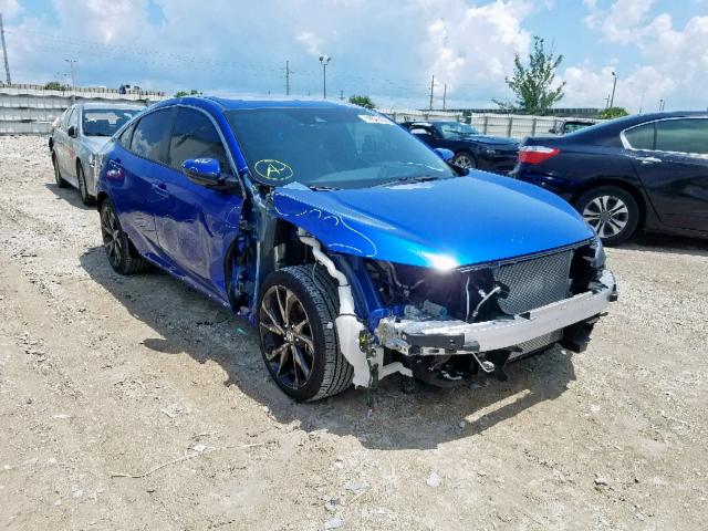 19XFC2F83KE009635 - 2019 HONDA CIVIC SPOR BLUE photo 1