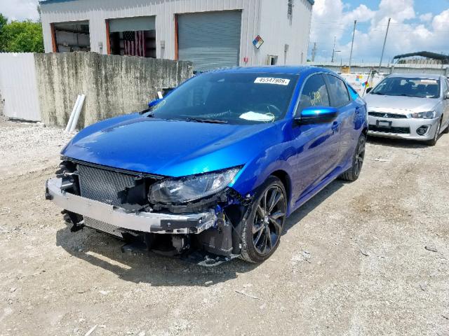 19XFC2F83KE009635 - 2019 HONDA CIVIC SPOR BLUE photo 2