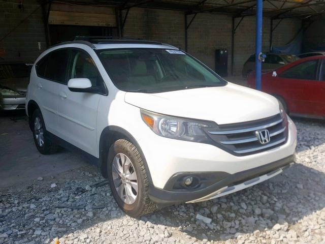 5J6RM3H79DL025377 - 2013 HONDA CR-V EXL WHITE photo 1