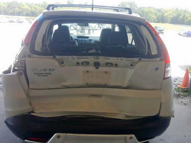 5J6RM3H79DL025377 - 2013 HONDA CR-V EXL WHITE photo 9