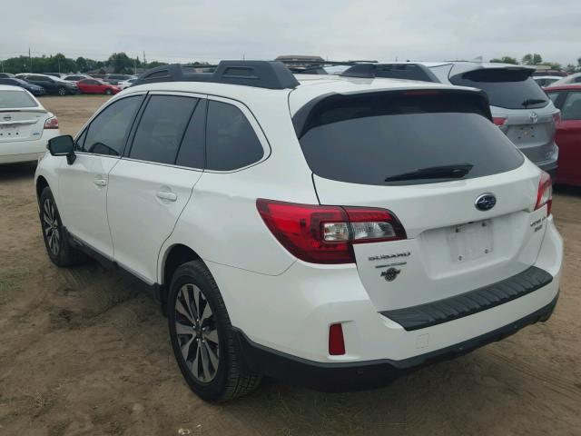 4S4BSENC7H3272490 - 2017 SUBARU OUTBACK 3. WHITE photo 3