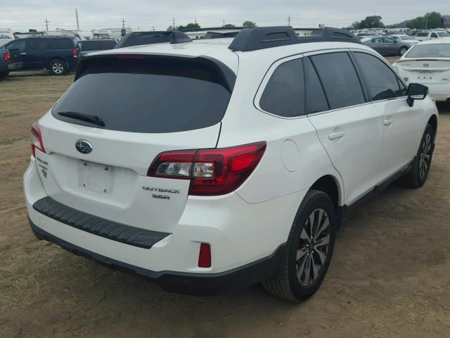 4S4BSENC7H3272490 - 2017 SUBARU OUTBACK 3. WHITE photo 4