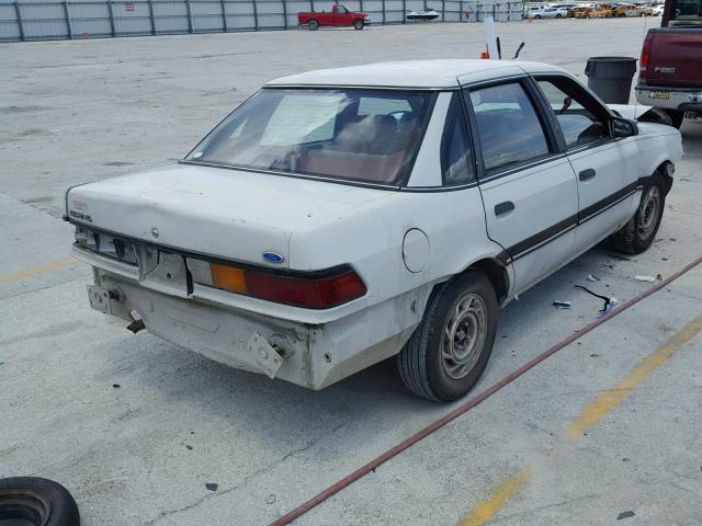 2FAPP36X5MB160157 - 1991 FORD TEMPO GL WHITE photo 4