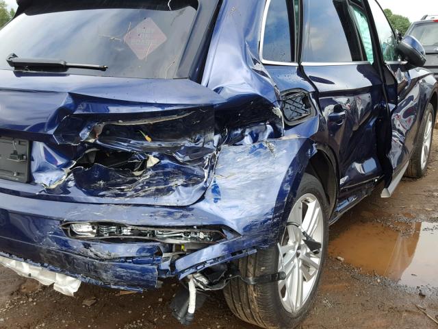 WA1CNAFY8J2004346 - 2018 AUDI Q5 PRESTIG BLUE photo 9