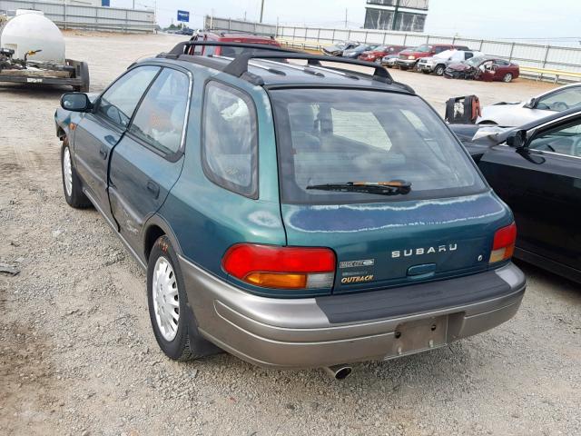 JF1GF4854WH814611 - 1998 SUBARU IMPREZA OU GREEN photo 3