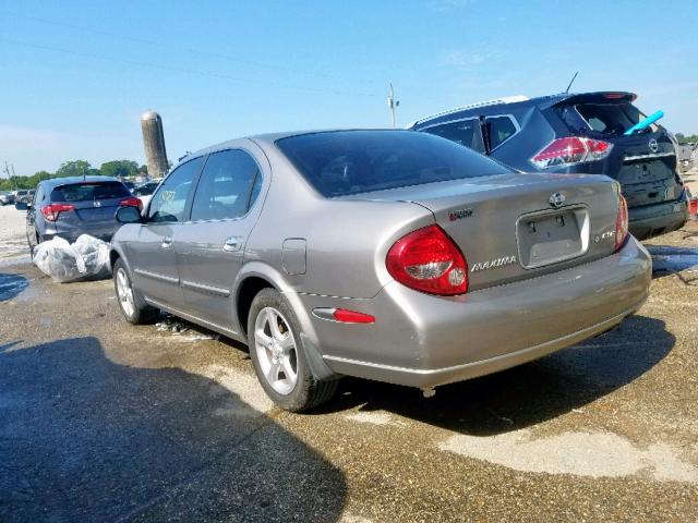 JN1CA31A01T300403 - 2001 NISSAN MAXIMA GXE GRAY photo 3