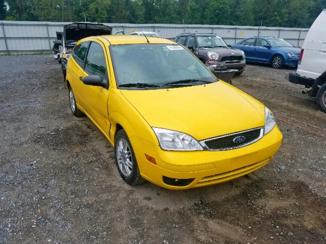 1FAHP31N97W274434 - 2007 FORD FOCUS ZX3 YELLOW photo 1