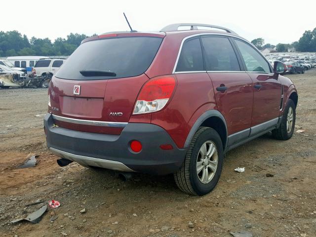 3GSDL43N29S565562 - 2009 SATURN VUE XE RED photo 4