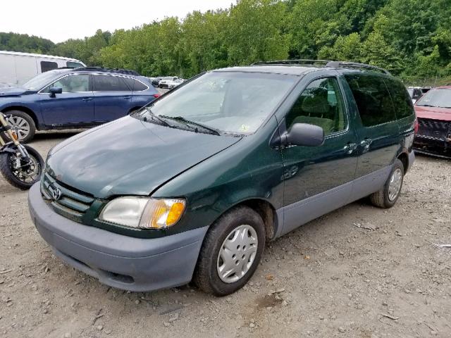 4T3ZF13C03U511824 - 2003 TOYOTA SIENNA LE GREEN photo 2