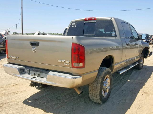 3D7LX39C96G160895 - 2006 DODGE RAM 3500 BROWN photo 4