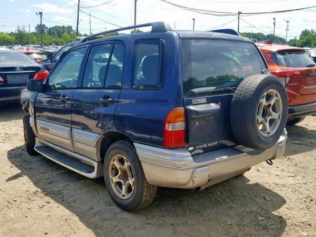 2CNBJ634616909761 - 2001 CHEVROLET TRACKER LT BLUE photo 3