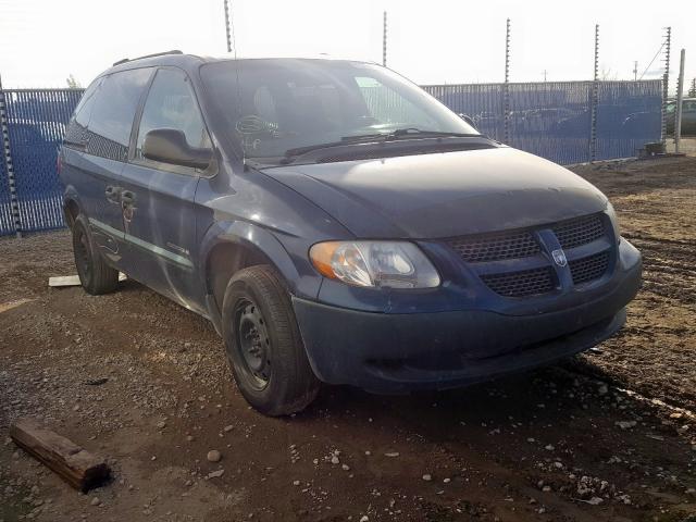 1B4GP25R71B140188 - 2001 DODGE CARAVAN SE BLUE photo 1