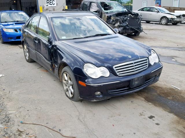 WDBRF92H27F904547 - 2007 MERCEDES-BENZ C 280 4MAT BLUE photo 1