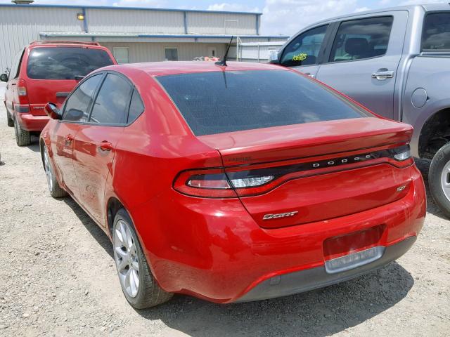 1C3CDFBA7DD268573 - 2013 DODGE DART SXT RED photo 3