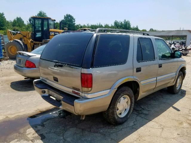 1GKCS13W012117102 - 2001 GMC JIMMY GRAY photo 4