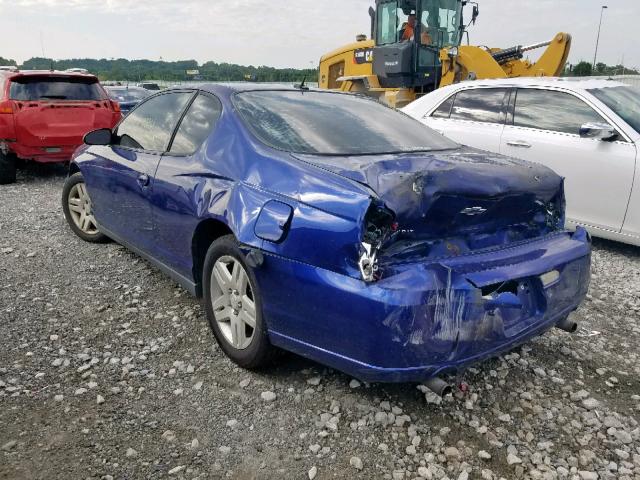 2G1WK151369295131 - 2006 CHEVROLET MONTE CARL BLUE photo 3