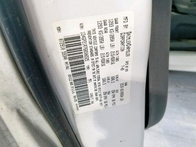 1D4GP21R76B506525 - 2006 DODGE CARAVAN C/ WHITE photo 10