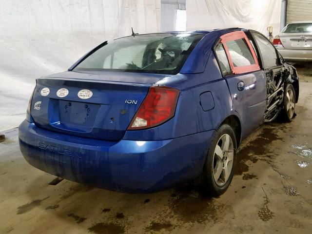 1G8AK55F36Z127882 - 2006 SATURN ION LEVEL BLUE photo 4
