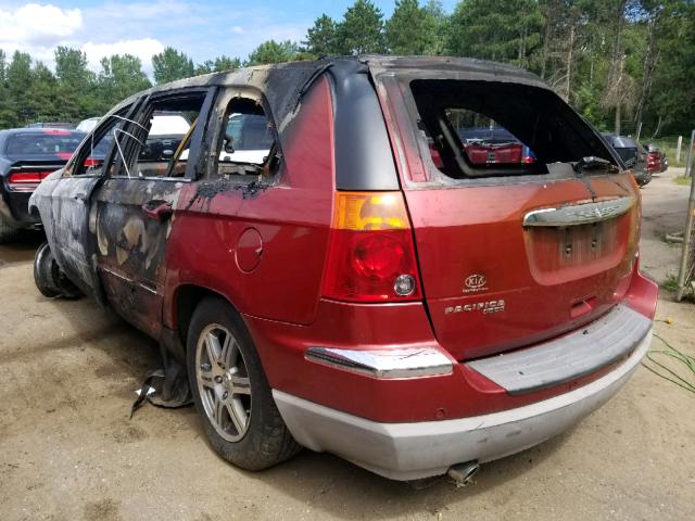 2A8GM68X27R163958 - 2007 CHRYSLER PACIFICA T RED photo 3