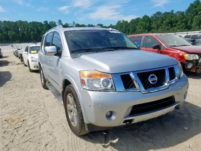 5N1BA0ND2AN607695 - 2010 NISSAN ARMADA SE SILVER photo 1