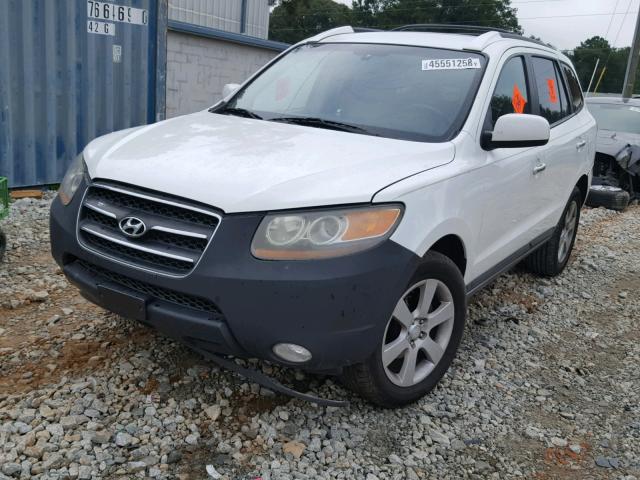 5NMSH13E27H086260 - 2007 HYUNDAI SANTA FE S WHITE photo 2