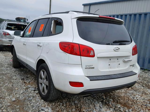 5NMSH13E27H086260 - 2007 HYUNDAI SANTA FE S WHITE photo 3