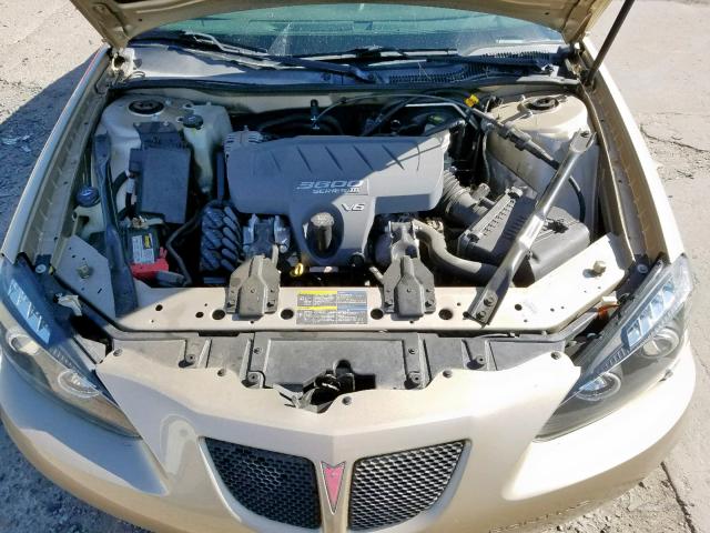 2G2WP522651128891 - 2005 PONTIAC GRAND PRIX GOLD photo 7