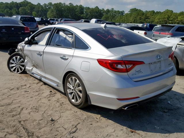 5NPE34AF9HH475670 - 2017 HYUNDAI SONATA SPO SILVER photo 3