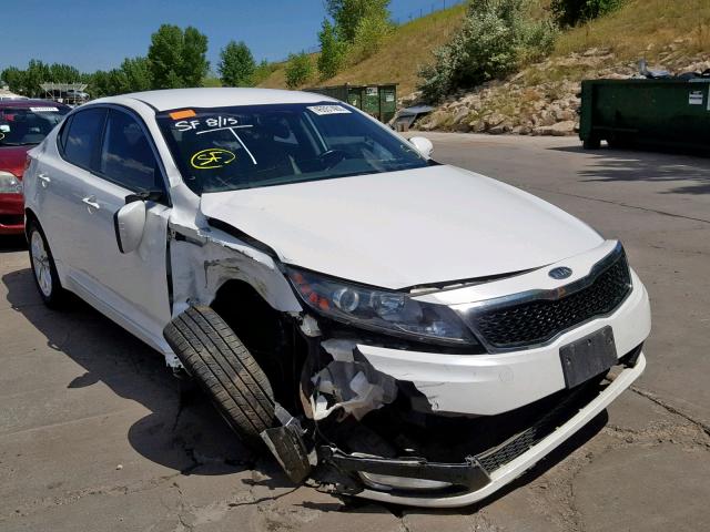 KNAGN4A7XB5044738 - 2011 KIA OPTIMA EX WHITE photo 1