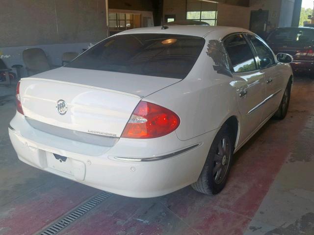 2G4WD582481133714 - 2008 BUICK LACROSSE C WHITE photo 4