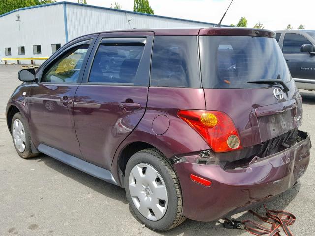 JTKKT624050088485 - 2005 TOYOTA SCION XA PURPLE photo 3