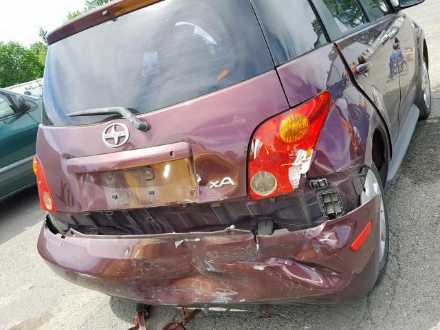 JTKKT624050088485 - 2005 TOYOTA SCION XA PURPLE photo 9