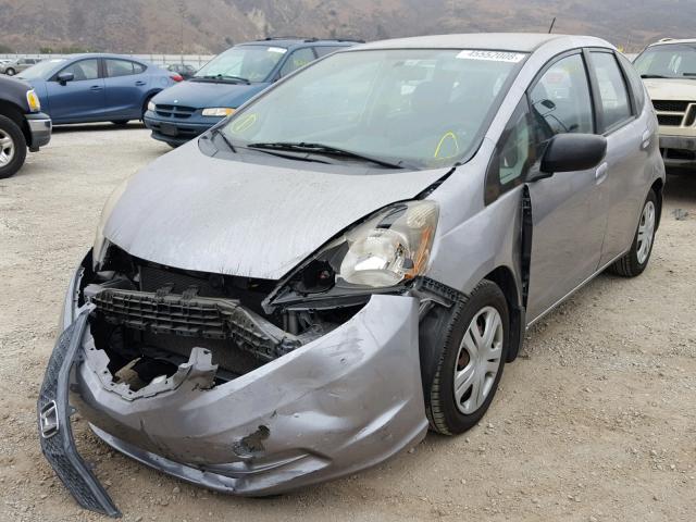 JHMGE88289S052870 - 2009 HONDA FIT GRAY photo 2