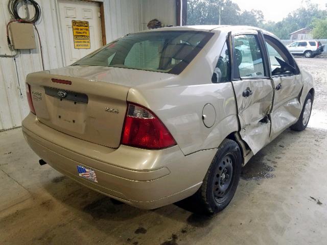 1FAHP34N76W131458 - 2006 FORD FOCUS ZX4 TAN photo 4