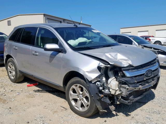 2FMDK3JCXDBA22772 - 2013 FORD EDGE SEL SILVER photo 1