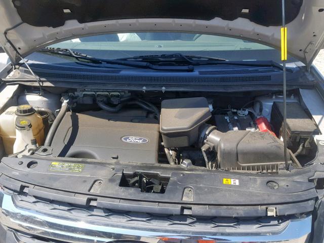 2FMDK3JCXDBA22772 - 2013 FORD EDGE SEL SILVER photo 7