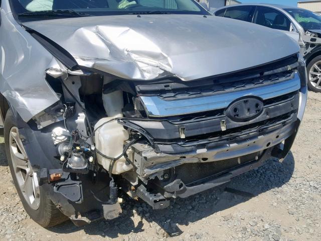 2FMDK3JCXDBA22772 - 2013 FORD EDGE SEL SILVER photo 9