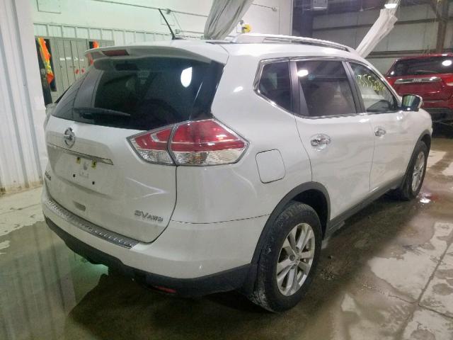 KNMAT2MV7FP587648 - 2015 NISSAN ROGUE S WHITE photo 4