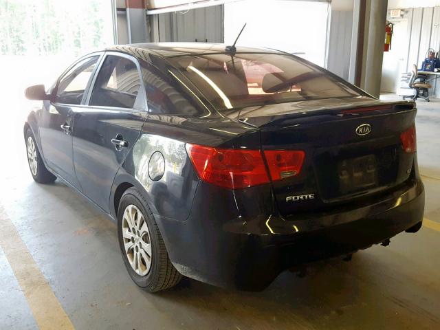 KNAFU4A24D5705198 - 2013 KIA FORTE EX BLACK photo 3