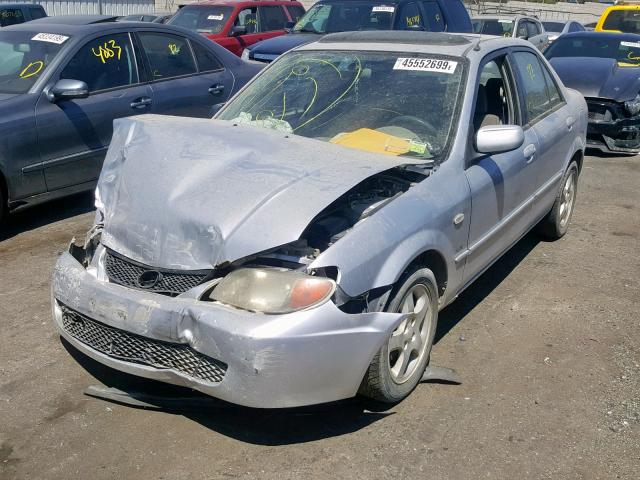 JM1BJ225621631357 - 2002 MAZDA PROTEGE DX SILVER photo 2