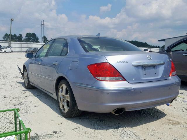 JH4KB16565C006451 - 2005 ACURA RL BLUE photo 3