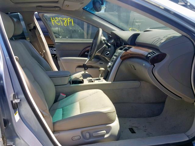 JH4KB16565C006451 - 2005 ACURA RL BLUE photo 5